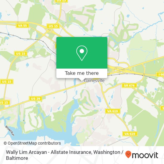 Mapa de Wally Lim Arcayan - Allstate Insurance