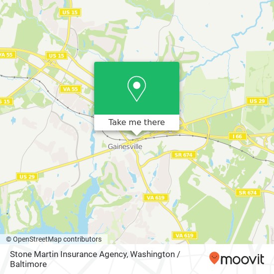 Mapa de Stone Martin Insurance Agency