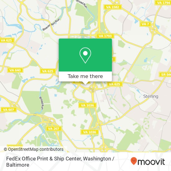 FedEx Office Print & Ship Center map