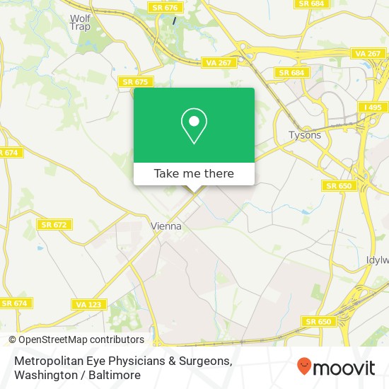 Metropolitan Eye Physicians & Surgeons map