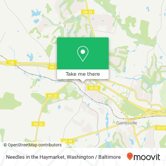 Needles in the Haymarket map