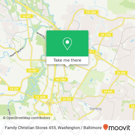Family Christian Stores 455 map