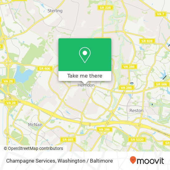 Champagne Services map