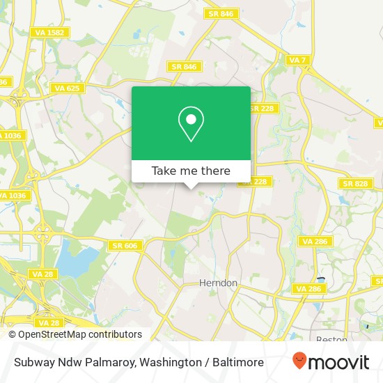Subway Ndw Palmaroy map