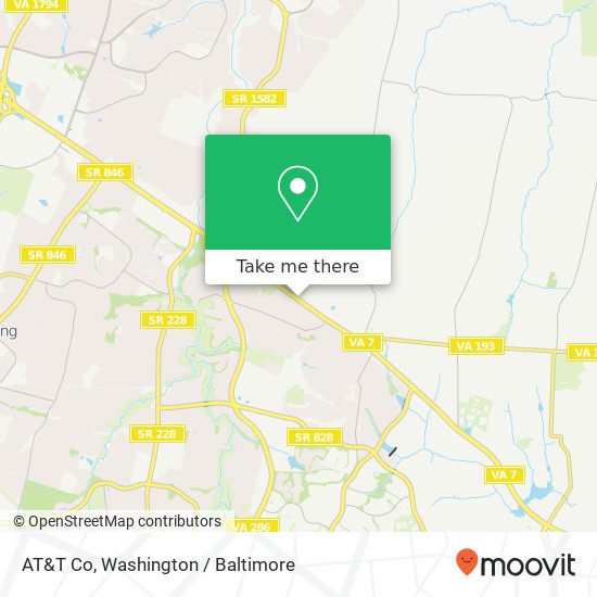 AT&T Co map
