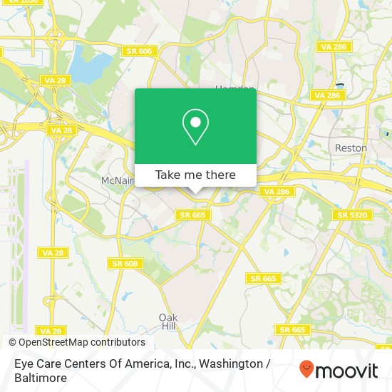 Mapa de Eye Care Centers Of America, Inc.