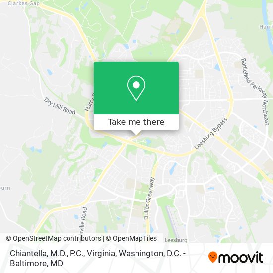 Mapa de Chiantella, M.D., P.C., Virginia
