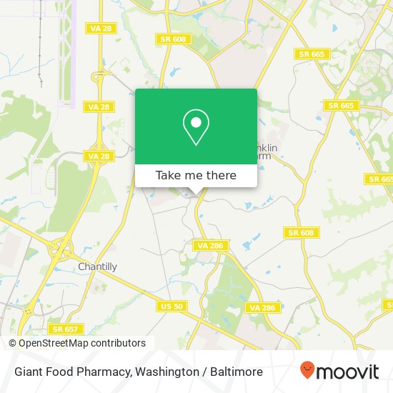 Mapa de Giant Food Pharmacy
