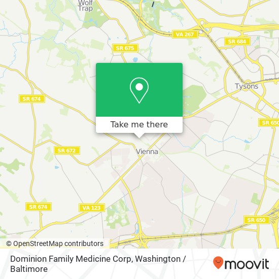 Mapa de Dominion Family Medicine Corp