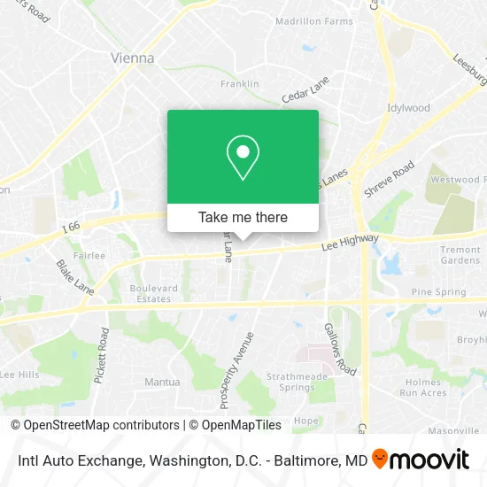 Mapa de Intl Auto Exchange