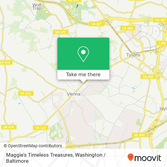 Maggie's Timeless Treasures map