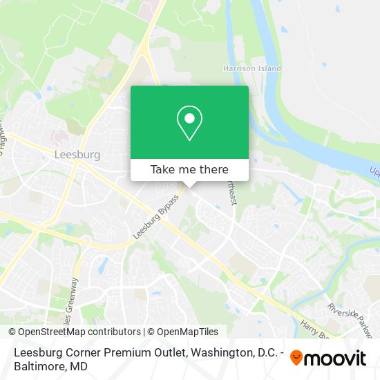 Leesburg Corner Premium Outlet map