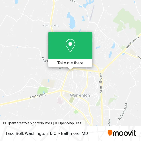 Taco Bell map