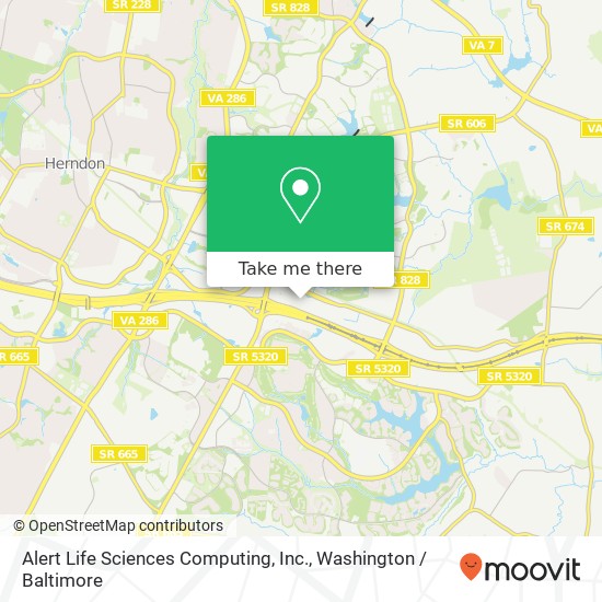 Mapa de Alert Life Sciences Computing, Inc.