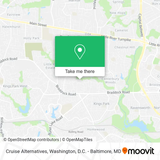 Cruise Alternatives map