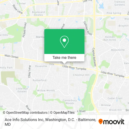 Mapa de Ace Info Solutions Inc