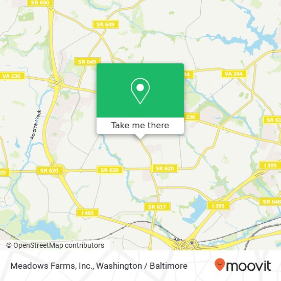 Mapa de Meadows Farms, Inc.