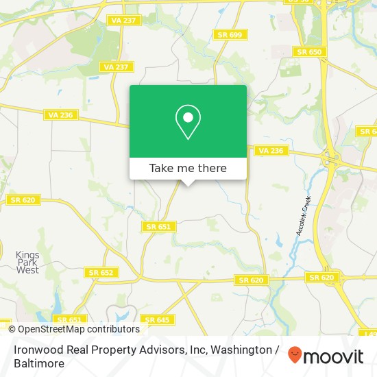 Mapa de Ironwood Real Property Advisors, Inc