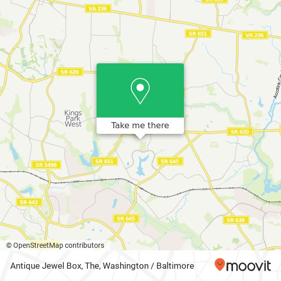 Mapa de Antique Jewel Box, The