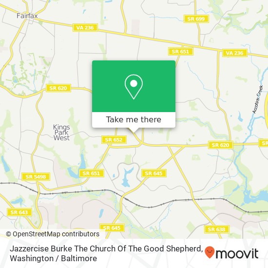 Jazzercise Burke The Church Of The Good Shepherd map