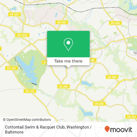 Mapa de Cottontail Swim & Racquet Club