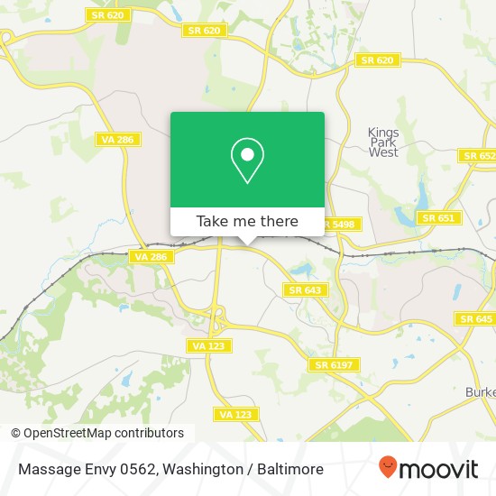 Mapa de Massage Envy 0562