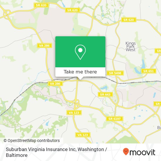 Mapa de Suburban Virginia Insurance Inc