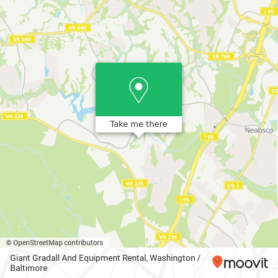 Giant Gradall And Equipment Rental map