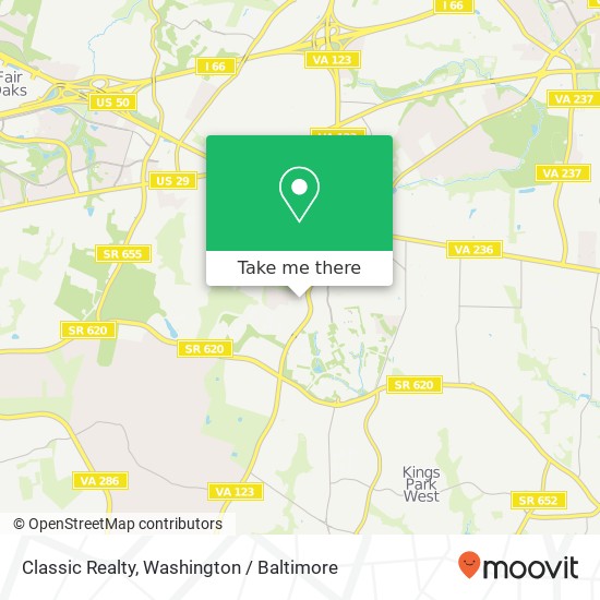 Classic Realty map