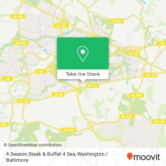 Mapa de 4 Season Steak & Buffet 4 Sea