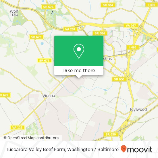 Tuscarora Valley Beef Farm map