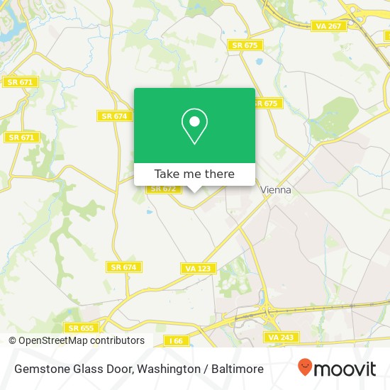 Gemstone Glass Door map