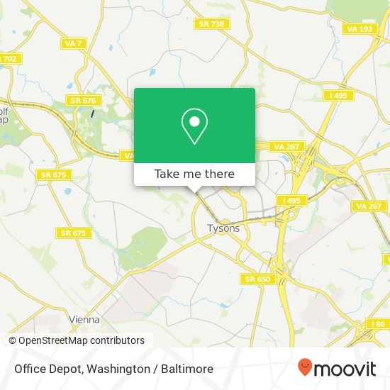 Office Depot map