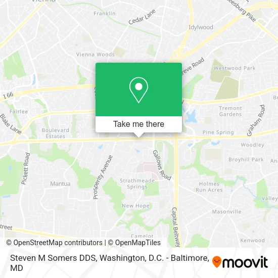 Mapa de Steven M Somers DDS