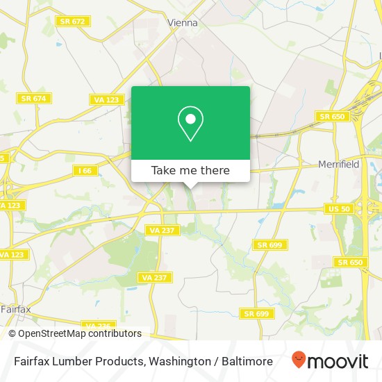 Mapa de Fairfax Lumber Products