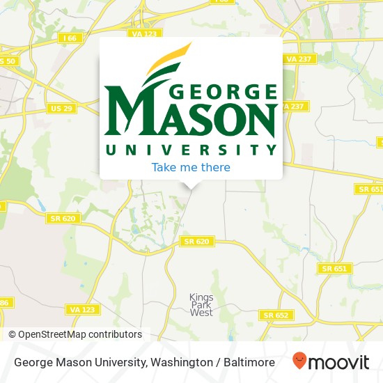 Mapa de George Mason University