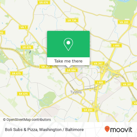 Boli Subs & Pizza map