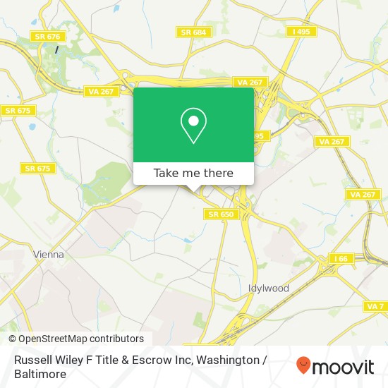 Mapa de Russell Wiley F Title & Escrow Inc