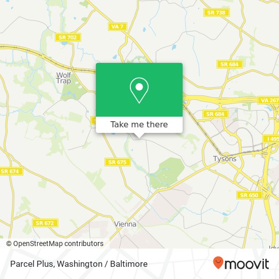 Parcel Plus map