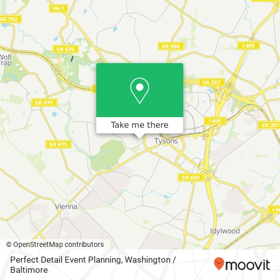 Mapa de Perfect Detail Event Planning