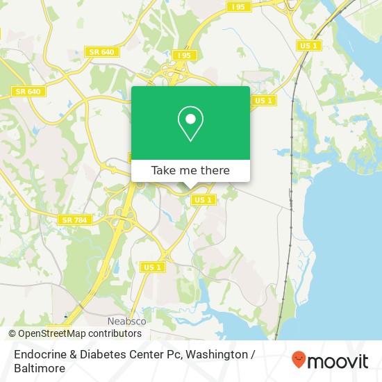 Endocrine & Diabetes Center Pc map