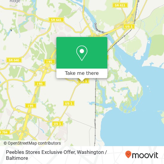 Peebles Stores Exclusive Offer map