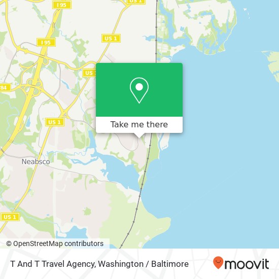 T And T Travel Agency map