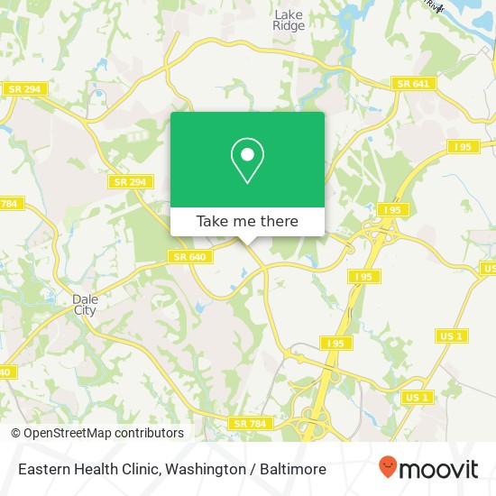 Mapa de Eastern Health Clinic