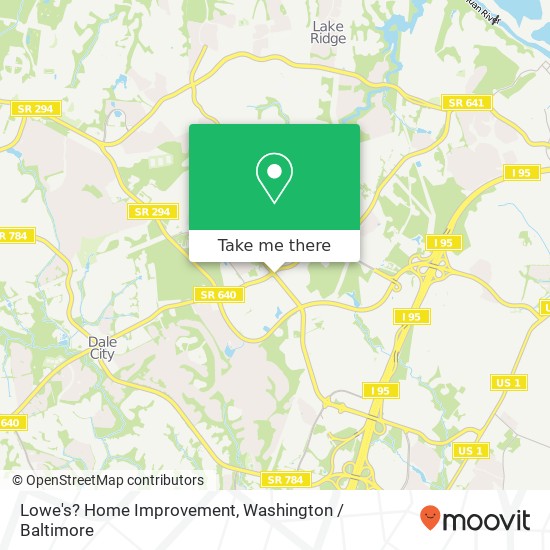 Lowe's? Home Improvement map