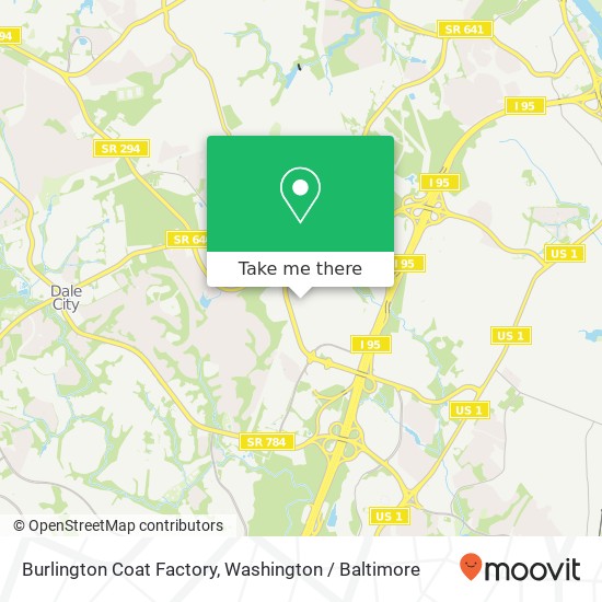 Burlington Coat Factory map