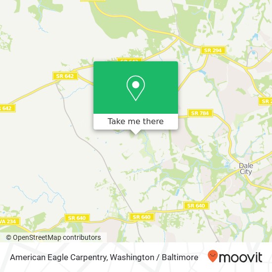 Mapa de American Eagle Carpentry