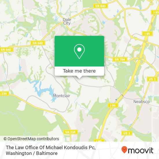 The Law Office Of Michael Kondoudis Pc map