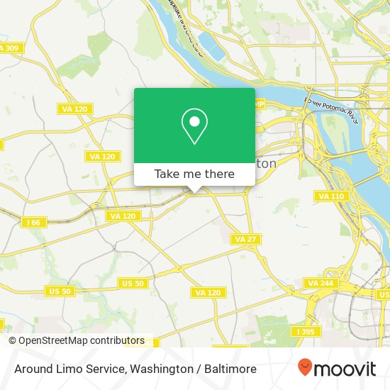 Mapa de Around Limo Service