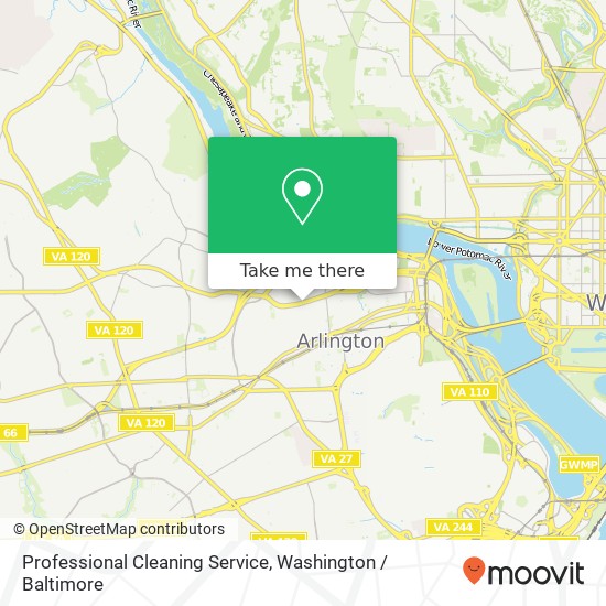 Mapa de Professional Cleaning Service